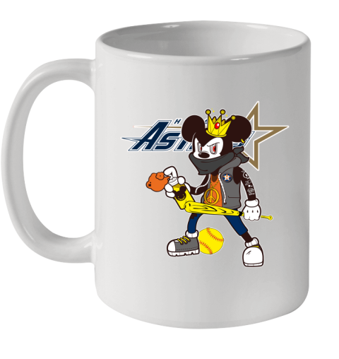 Houston Astros MLB Baseball Mickey Peace Sign Sports Ceramic Mug 11oz