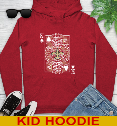 New Orleans Saints NFL Football The King Of Spades Death Cards Shirt Youth Hoodie 11