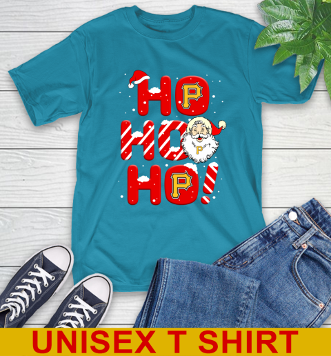 Pittsburgh Pirates MLB Baseball Ho Ho Ho Santa Claus Merry Christmas Shirt T-Shirt 9