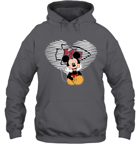 NFL Kansas City Chiefs The Heart Mickey Mouse Disney Football T Shirt 1AlB7UFB4UQ hoodie 23 95 151514 front charcoal
