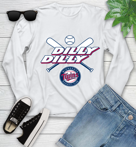 MLB Minnesota Twins Dilly Dilly Baseball Sports Youth Long Sleeve