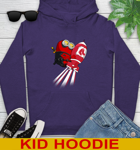 MLB Baseball Boston Red Sox Deadpool Minion Marvel Shirt Youth Hoodie 5