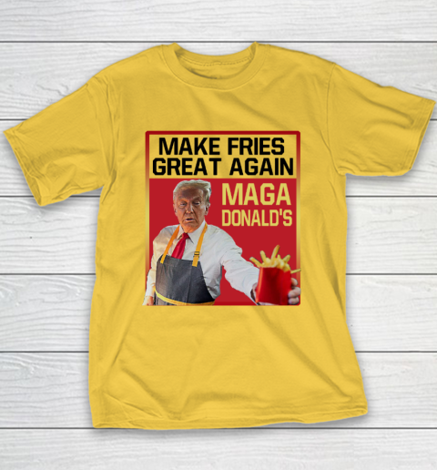 MAGAdonald's Make French Fries Great Again Donald Trump Youth T-Shirt 4