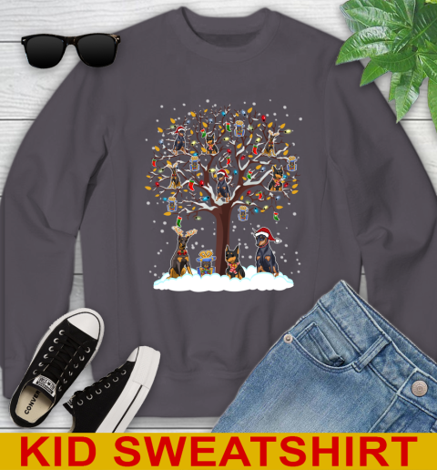 Doberman Pinscher dog pet lover light christmas tree shirt 113