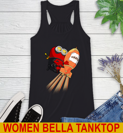 MLB Baseball San Francisco Giants Deadpool Minion Marvel Shirt Racerback Tank