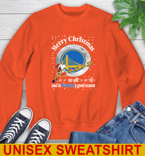 Golden State Warriors Merry Christmas To All And To Warriors A Good Season NBA Basketball Sports Sweatshirt 3