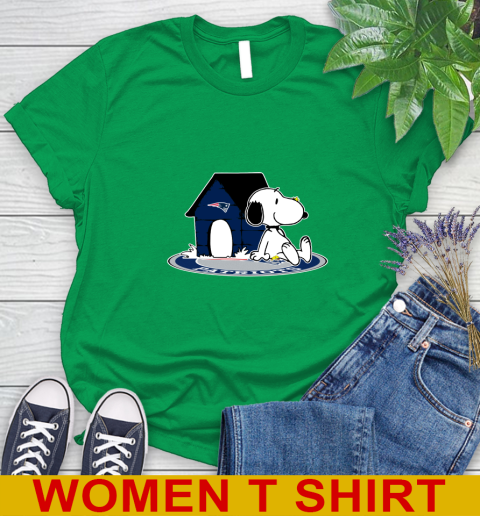 NFL Football New England Patriots Snoopy The Peanuts Movie Shirt Women's T-Shirt 6