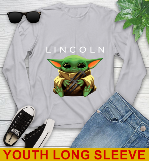 Star Wars Baby Yoda Hugs Lincoln Car Shirt 121