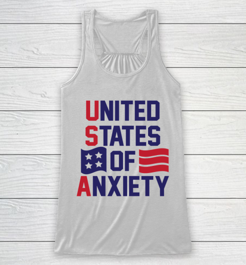 United States Of Anxiety Shirt Racerback Tank