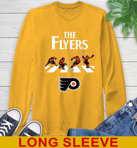 NHL Hockey Philadelphia Flyers The Beatles Rock Band Shirt Long Sleeve T Shirt Tee For Sports