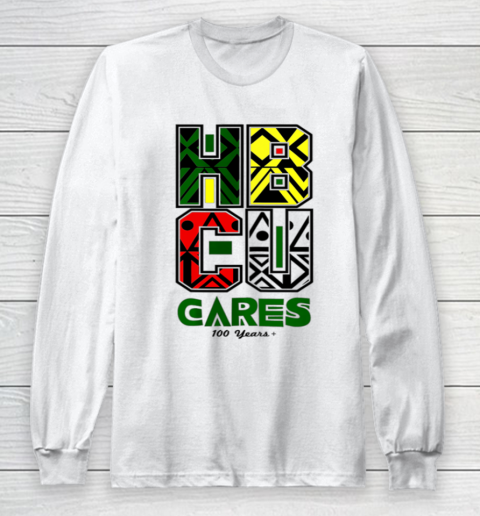 HBCU Cares College University Graduation Gift Black Schools Long Sleeve T-Shirt