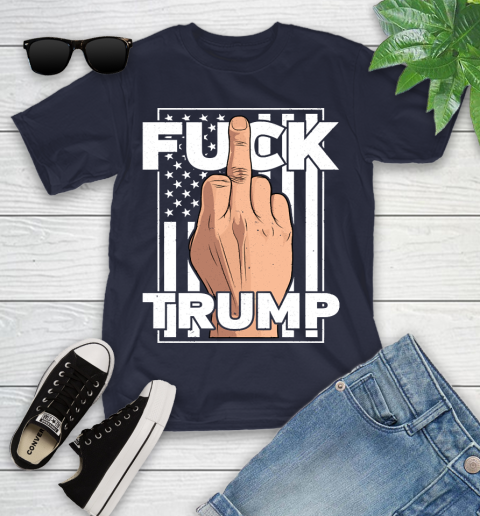 Fuck Trump Middle Finger Anti Republican T Shirt 95
