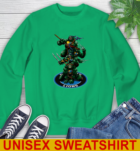 NFL Football Detroit Lions Teenage Mutant Ninja Turtles Shirt Sweatshirt 6