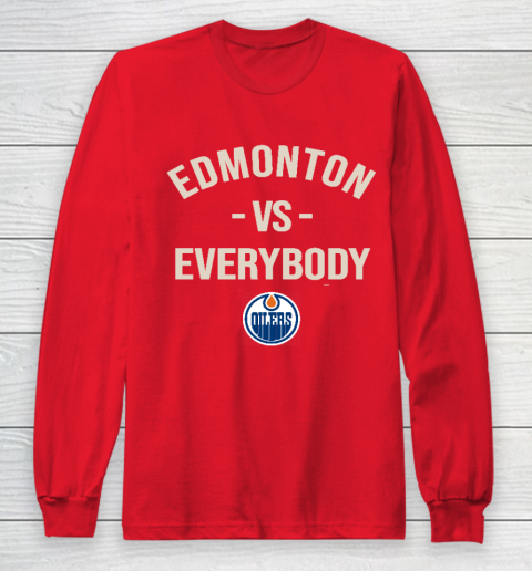 Edmonton Oilers Vs Everybody Long Sleeve T-Shirt 7