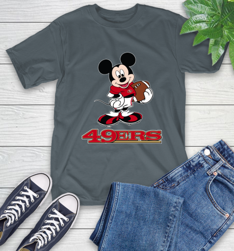 NFL Football San Francisco 49ers Cheerful Mickey Mouse Shirt T-Shirt 7