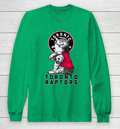 NBA Basketball My Cat Loves Toronto Raptors Long Sleeve T-Shirt 4