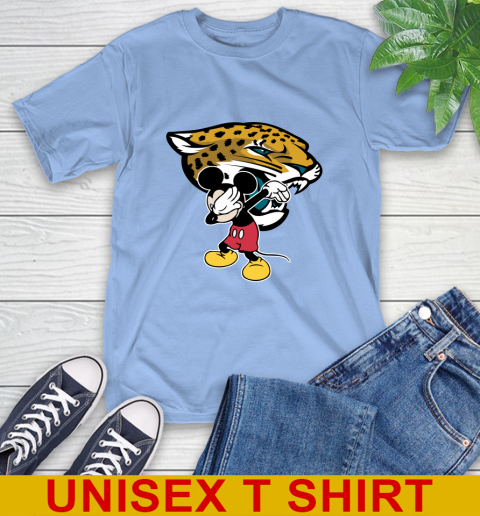 Jacksonville Jaguars NFL Football Dabbing Mickey Disney Sports T-Shirt 11