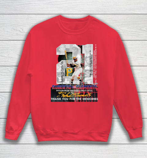 Roberto Clemente Thank For The Memmories Sweatshirt Tee For Sports