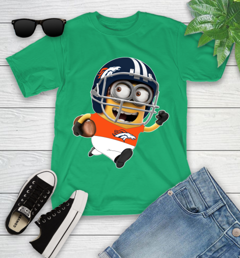 NFL Denver Broncos Minions Disney Football Sports Youth T-Shirt 6