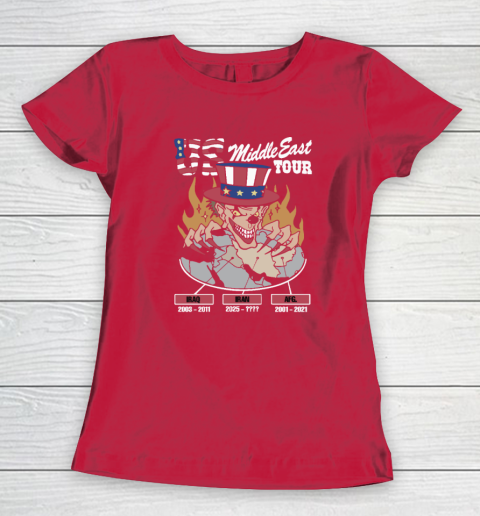 US Middle East Tour Iraq Iran AFG Women's T-Shirt 7