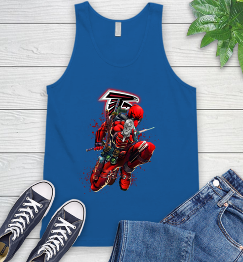 NFL Deadpool Marvel Comics Sports Football Atlanta Falcons Tank Top 5