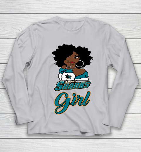 San Jose Sharks Girl NHL Youth Long Sleeve 5
