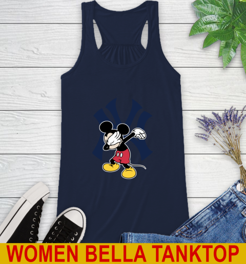New York Yankees MLB Baseball Dabbing Mickey Disney Sports Racerback Tank 11