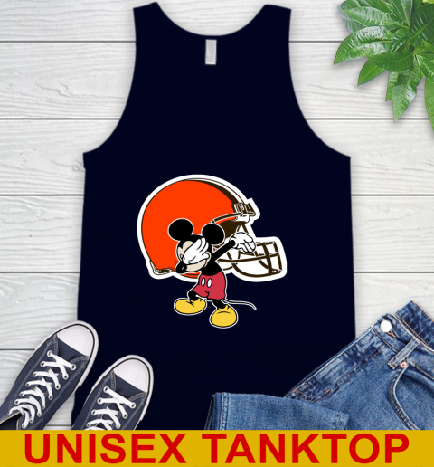 Cleveland Browns NFL Football Dabbing Mickey Disney Sports Tank Top 3