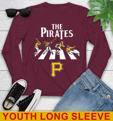 MLB Baseball Pittsburgh Pirates The Beatles Rock Band Shirt Youth Long Sleeve 6