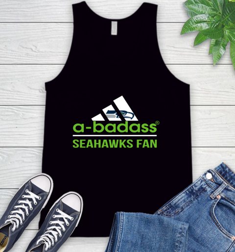 Seattle Seahawks NFL Football A Badass Adidas Adoring Fan Sports Tank Top