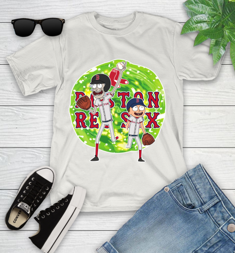 MLB Boston Red Sox Rick And Morty Baseball Sports Youth T-Shirt 12