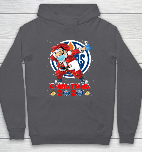Edmonton Oilers Funny Santa Claus Dabbing Christmas 2020 NHL Hoodie 4