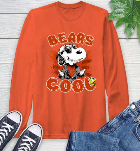 NFL Football Chicago Bears Cool Snoopy Shirt Long Sleeve T-Shirt 4