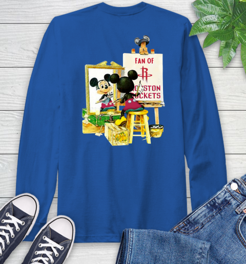 NBA Basketball Houston Rockets Mickey Drawing Shirt 64