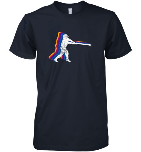 muai baseball shirt player gift vintage premium guys tee 5 front midnight navy