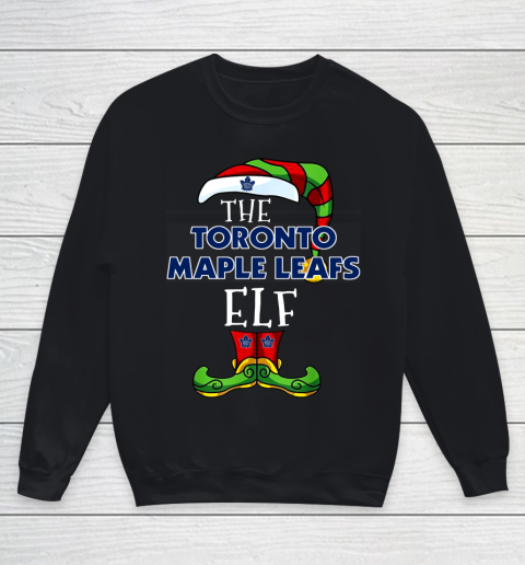 Toronto Maple Leafs Christmas ELF Funny NHL Youth Sweatshirt