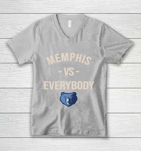 Memphis Grizzlies Vs Everybody V-Neck T-Shirt 3