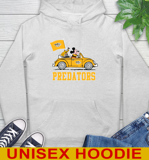 NHL Hockey Nashville Predators Pluto Mickey Driving Disney Shirt Hoodie