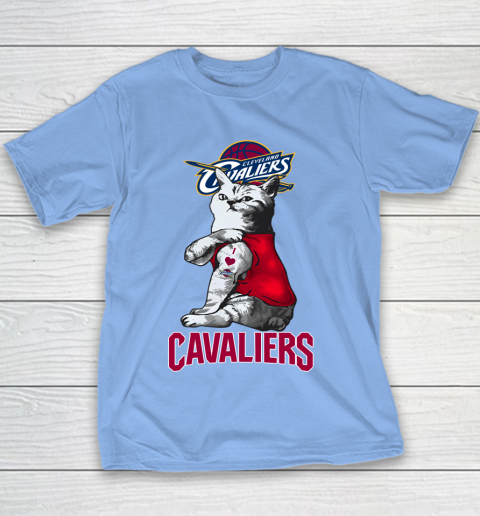 NBA Basketball My Cat Loves Cleveland Cavaliers Youth T-Shirt 8