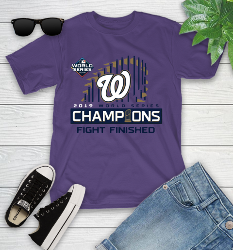 Finish The Fight Washington Nationals World Series Youth T-Shirt 3