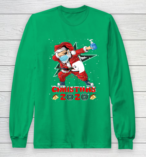 Dallas Stars Funny Santa Claus Dabbing Christmas 2020 NHL Long Sleeve T-Shirt 4