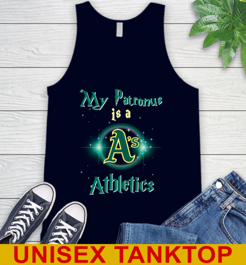 MLB Baseball Harry Potter My Patronus Is A Oakland Athletics Tank Top 2