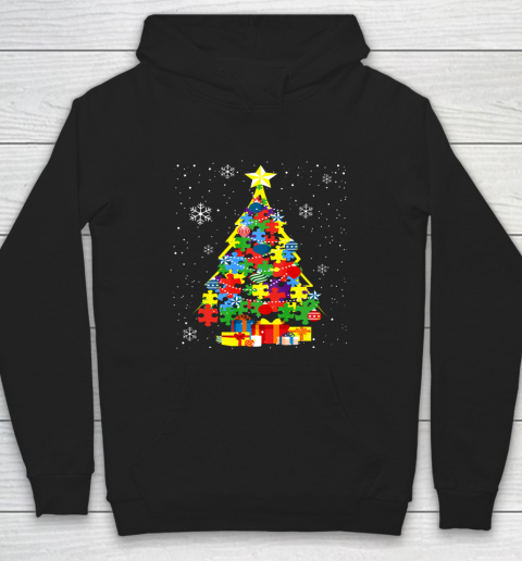 Autism Christmas Tree Gift For A Proud Autistic Person Hoodie