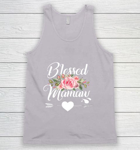 Blessed Mamaw Thanksgiving Christmas Floral Gift For Grandma Tank Top 3