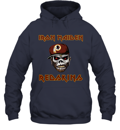 NFL Washington Redskins Iron Maiden Rock Band Music Football Sports PFEDByjZrrX hoodie 23 95 151514 front navy