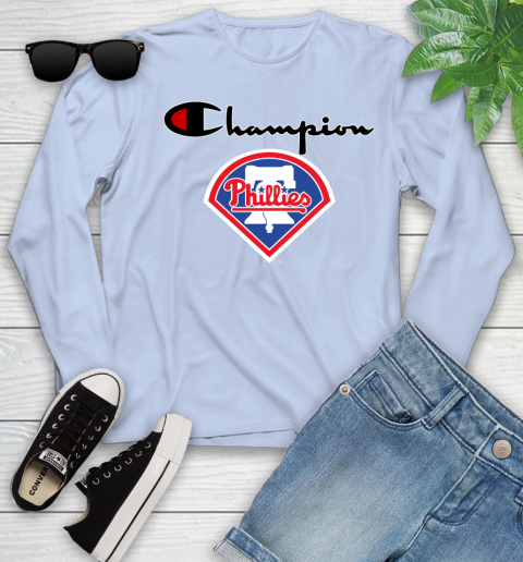 MLB Baseball Philadelphia Phillies Champion Shirt Youth Long Sleeve 6