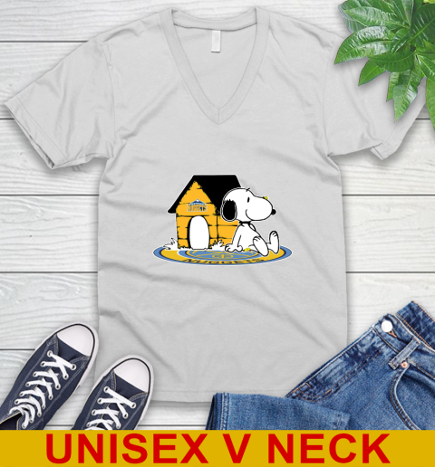 NBA Basketball Denver Nuggets Snoopy The Peanuts Movie Shirt V-Neck T-Shirt