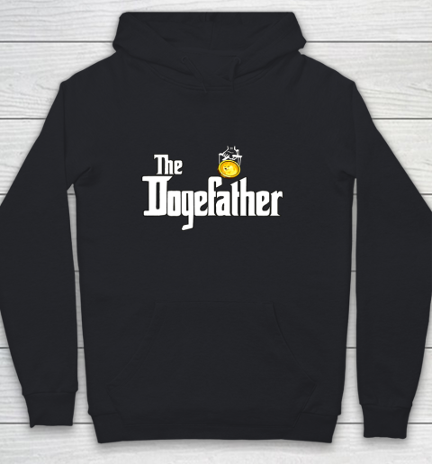 The Dogefather Funny Doge Cryptocurrency Meme Dogecoin Youth Hoodie