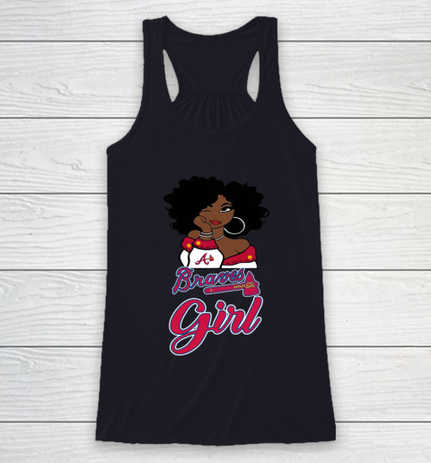 Atlanta Braves Girl MLB Racerback Tank 8