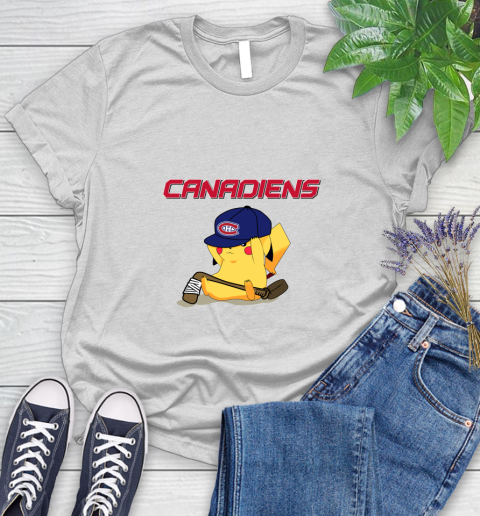 NHL Pikachu Hockey Sports Montreal Canadiens Women's T-Shirt